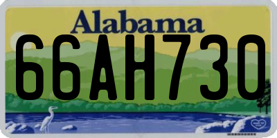 AL license plate 66AH730