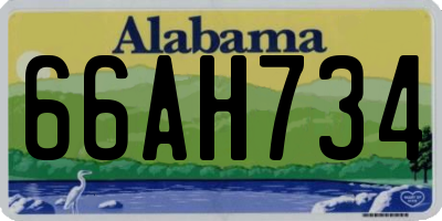 AL license plate 66AH734