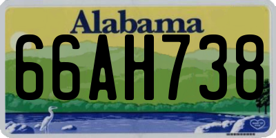 AL license plate 66AH738