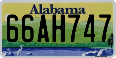 AL license plate 66AH747