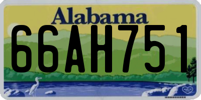 AL license plate 66AH751