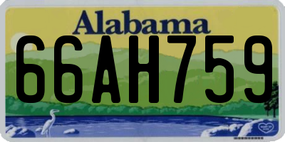AL license plate 66AH759