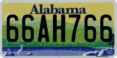 AL license plate 66AH766