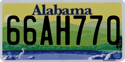 AL license plate 66AH770