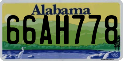 AL license plate 66AH778