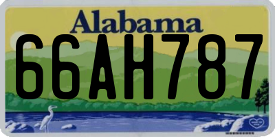 AL license plate 66AH787