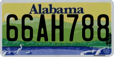 AL license plate 66AH788