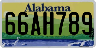 AL license plate 66AH789