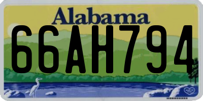 AL license plate 66AH794