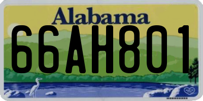 AL license plate 66AH801