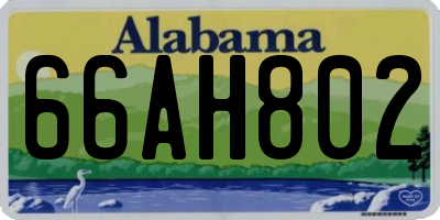 AL license plate 66AH802