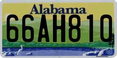 AL license plate 66AH810
