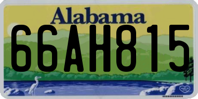 AL license plate 66AH815