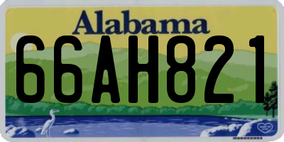 AL license plate 66AH821
