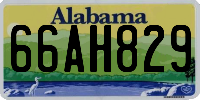 AL license plate 66AH829