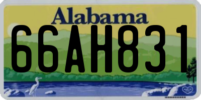 AL license plate 66AH831