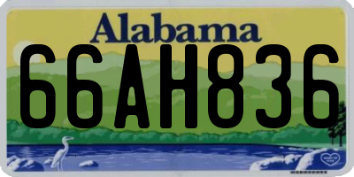AL license plate 66AH836