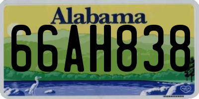 AL license plate 66AH838