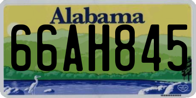 AL license plate 66AH845