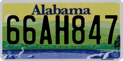 AL license plate 66AH847