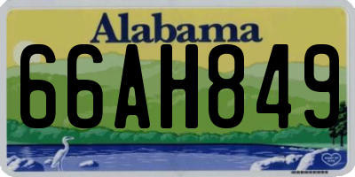 AL license plate 66AH849