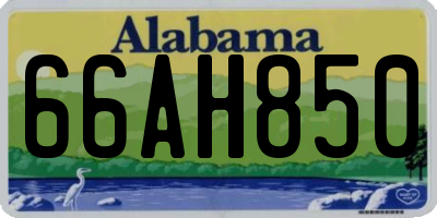 AL license plate 66AH850