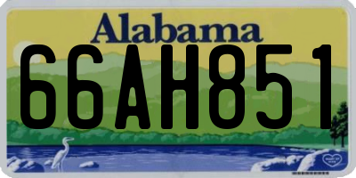 AL license plate 66AH851