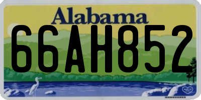 AL license plate 66AH852
