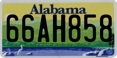 AL license plate 66AH858