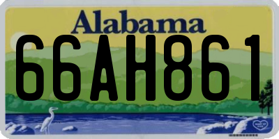 AL license plate 66AH861