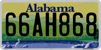 AL license plate 66AH868