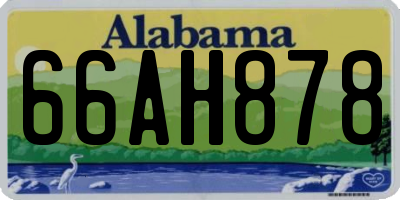 AL license plate 66AH878