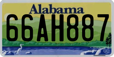 AL license plate 66AH887