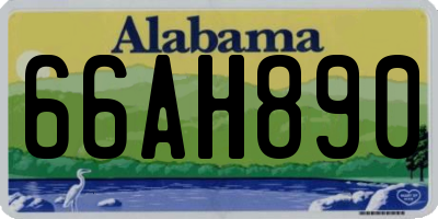 AL license plate 66AH890