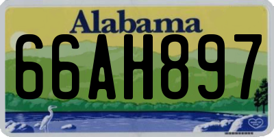 AL license plate 66AH897