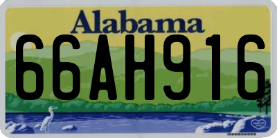 AL license plate 66AH916
