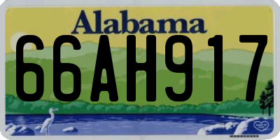 AL license plate 66AH917