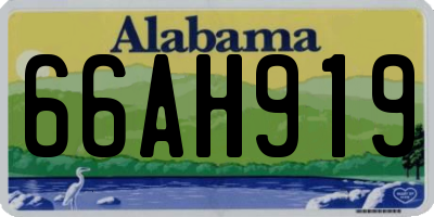 AL license plate 66AH919