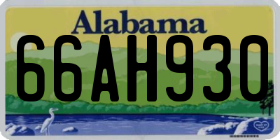 AL license plate 66AH930