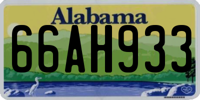 AL license plate 66AH933