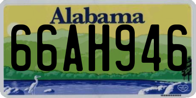 AL license plate 66AH946