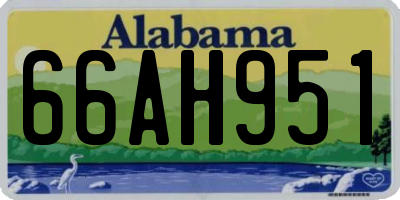 AL license plate 66AH951