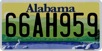 AL license plate 66AH959