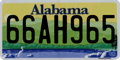 AL license plate 66AH965