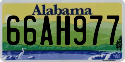 AL license plate 66AH977