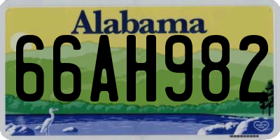 AL license plate 66AH982
