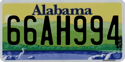 AL license plate 66AH994