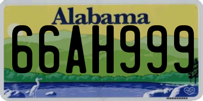 AL license plate 66AH999