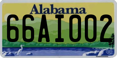AL license plate 66AI002