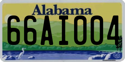 AL license plate 66AI004